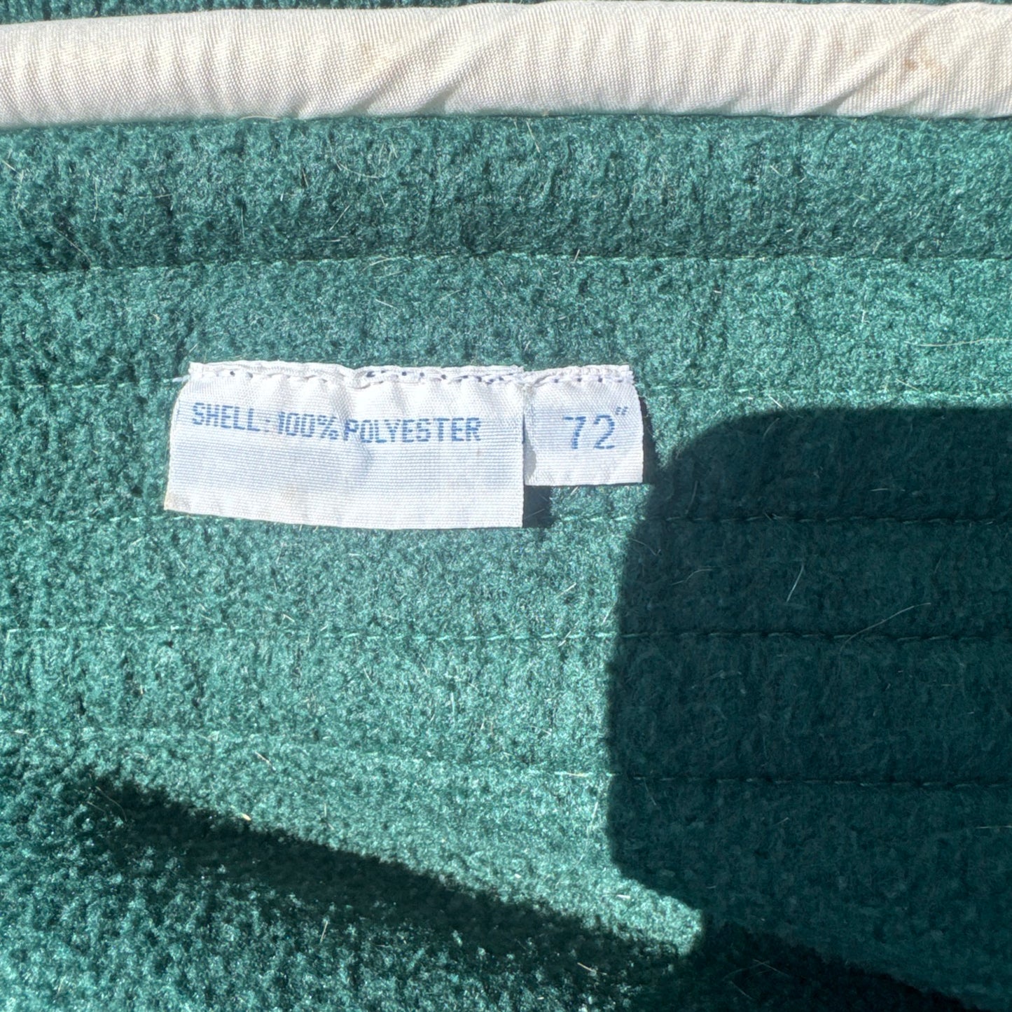 Green & Navy Fleece Show Rug 6’0 Second Hand Horse Cob Tack