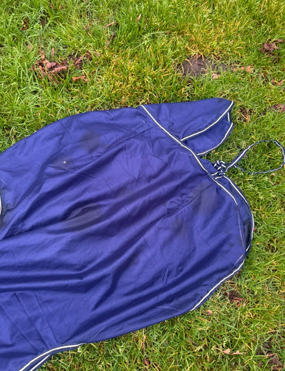 Hkm Ride On Fly Rug Exercise Sheet With Neck 5’3 Fly Protection