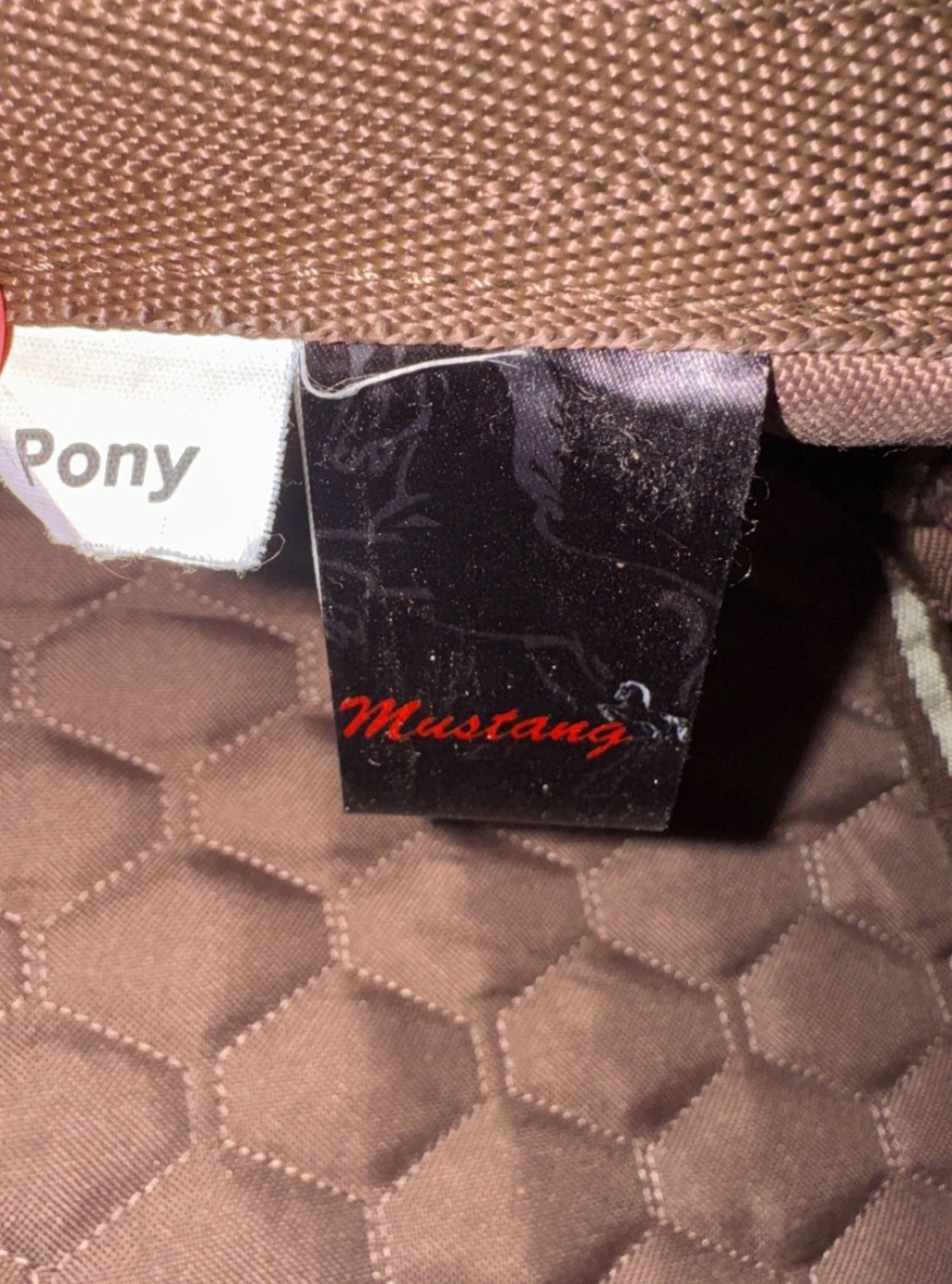Mustang Brown Pony Size Saddle Pad