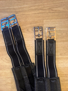 40” Black Elasticated Comfort Girth - Easy Wipe Clean
