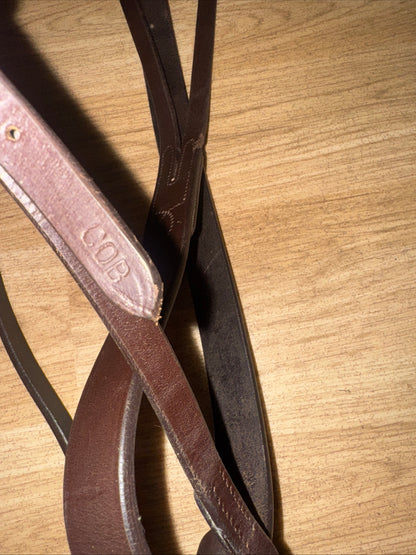 English Leather Cob Brown Running Martingale #38