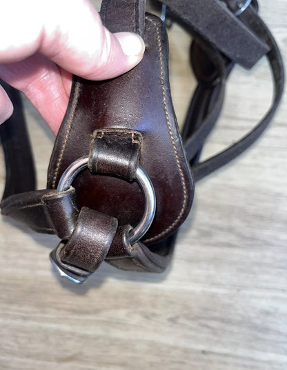 Acavallo 5 Point Brown Leather Full Size Breastplate #4