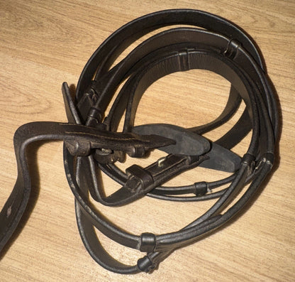 English Plain Leather Continental XF Reins #12