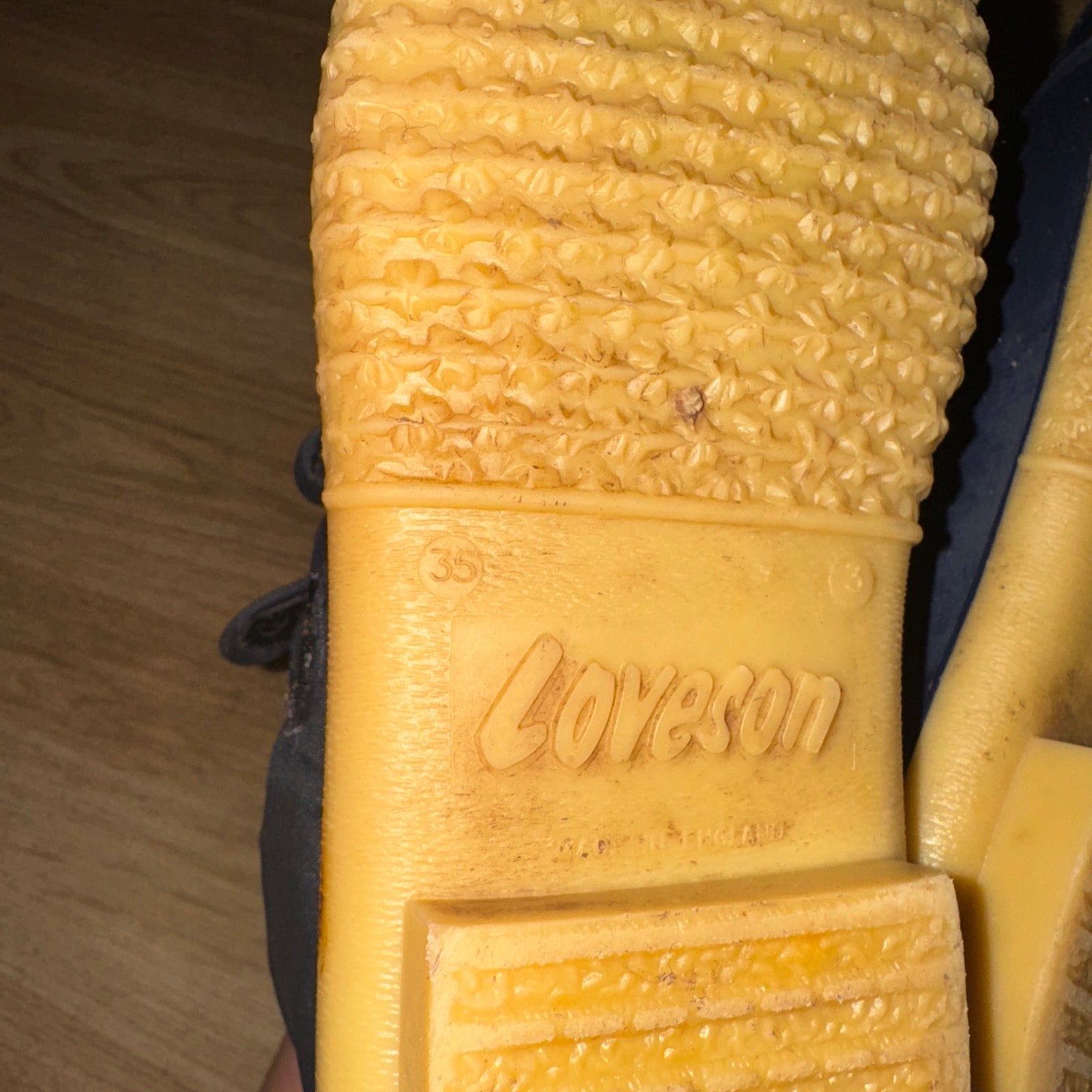 Loveson blue Mucker boots, size 3