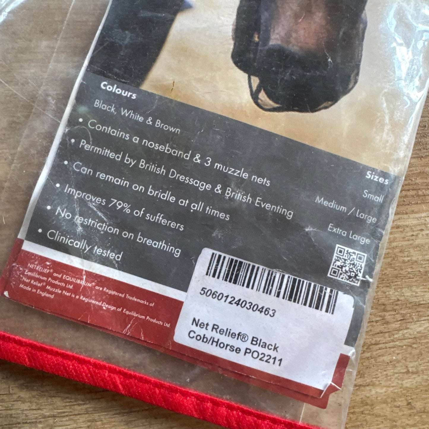 Equilibrium Net Relief Size Cob/Horse Full Head Shaker Fly Relief