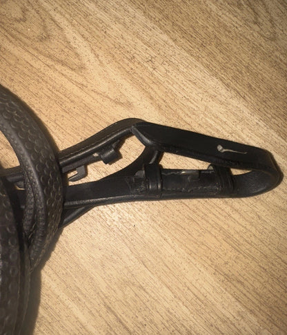 Black Rubber Full Size Reins #71