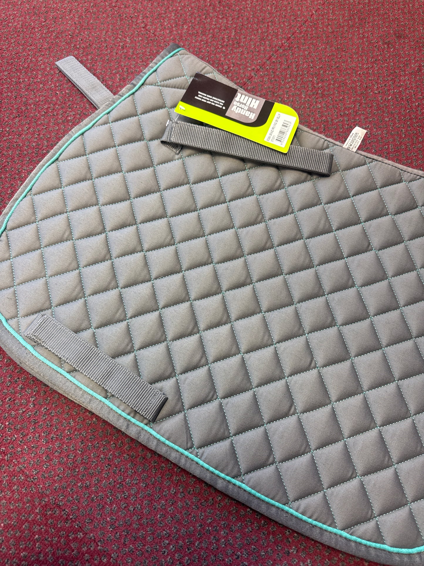 Roma Grand Prix Grey Saddle Pad - Pony
