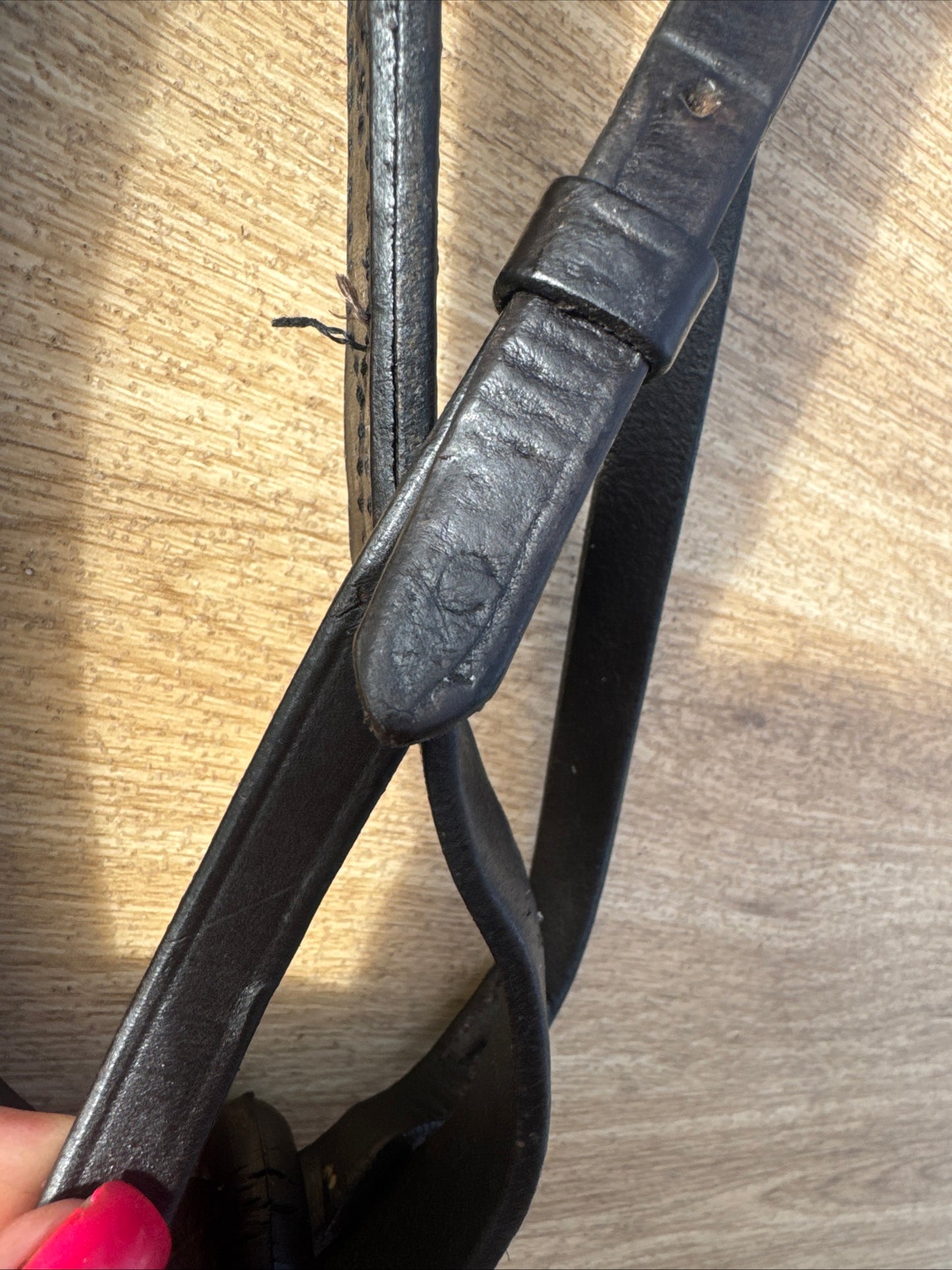 English Leather Brown Running Martingale #9