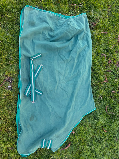 Horseware Ireland Green Stable Sheet Summer Rug  6ft 6’0 Heavy Duty Cotton