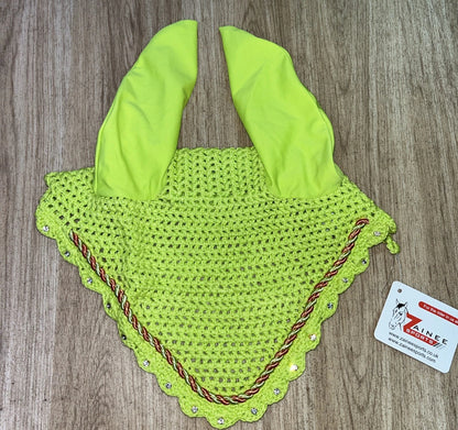 Zainee Full Size Lime Green Ears Ear Veil #10