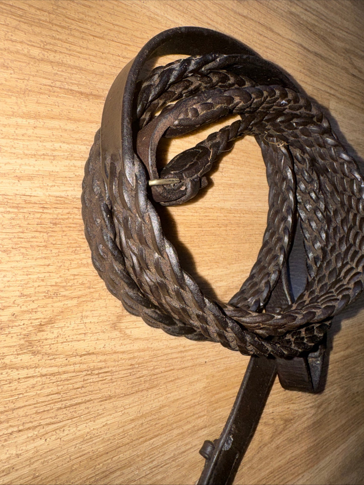 Dark Brown Size Full 54” Plaited Reins Showing Show Hunter English #333