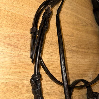 Black Patent Trim Flash Bridle – Full Size (Missing Flash Strap)