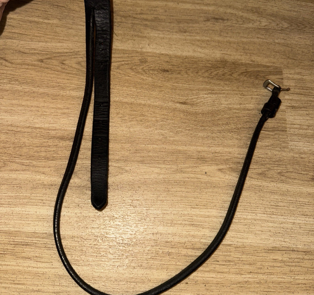 Black COB ENGLISH Leather Headpiece -  #361