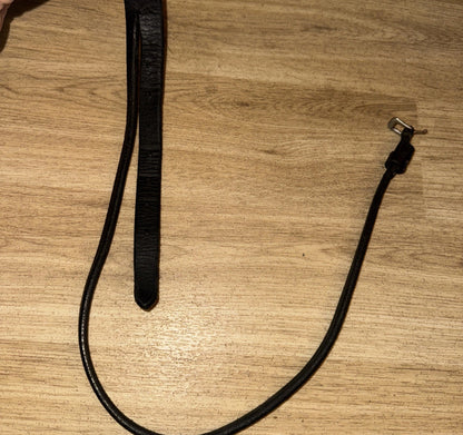 Black COB ENGLISH Leather Headpiece -  #361