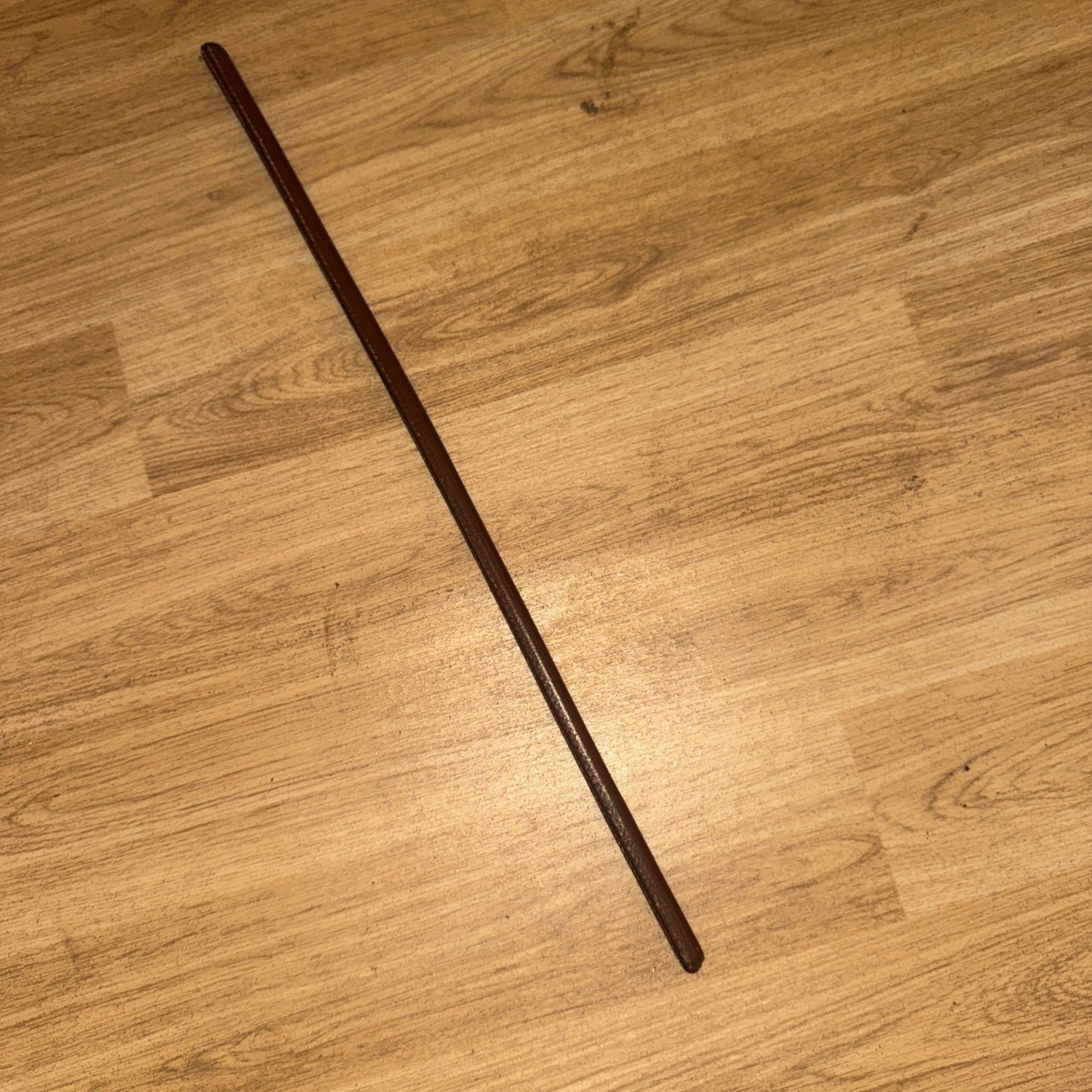 Brown Leather Show Cane