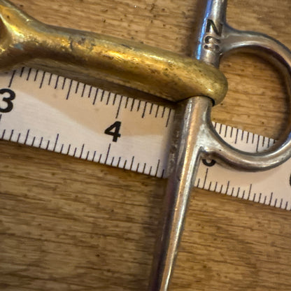 Neue Schule Pony Sized 4.5” Full Cheek Trans Angled Snaffle | Tiny Rings Tack