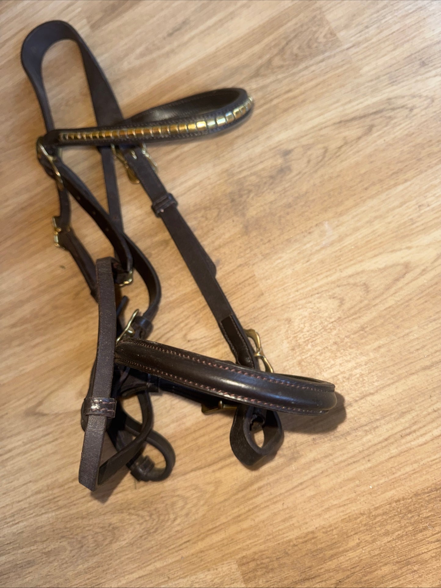 Brown Size Full Clencher Inhand Bridle #85 Second Hand Horse Tack