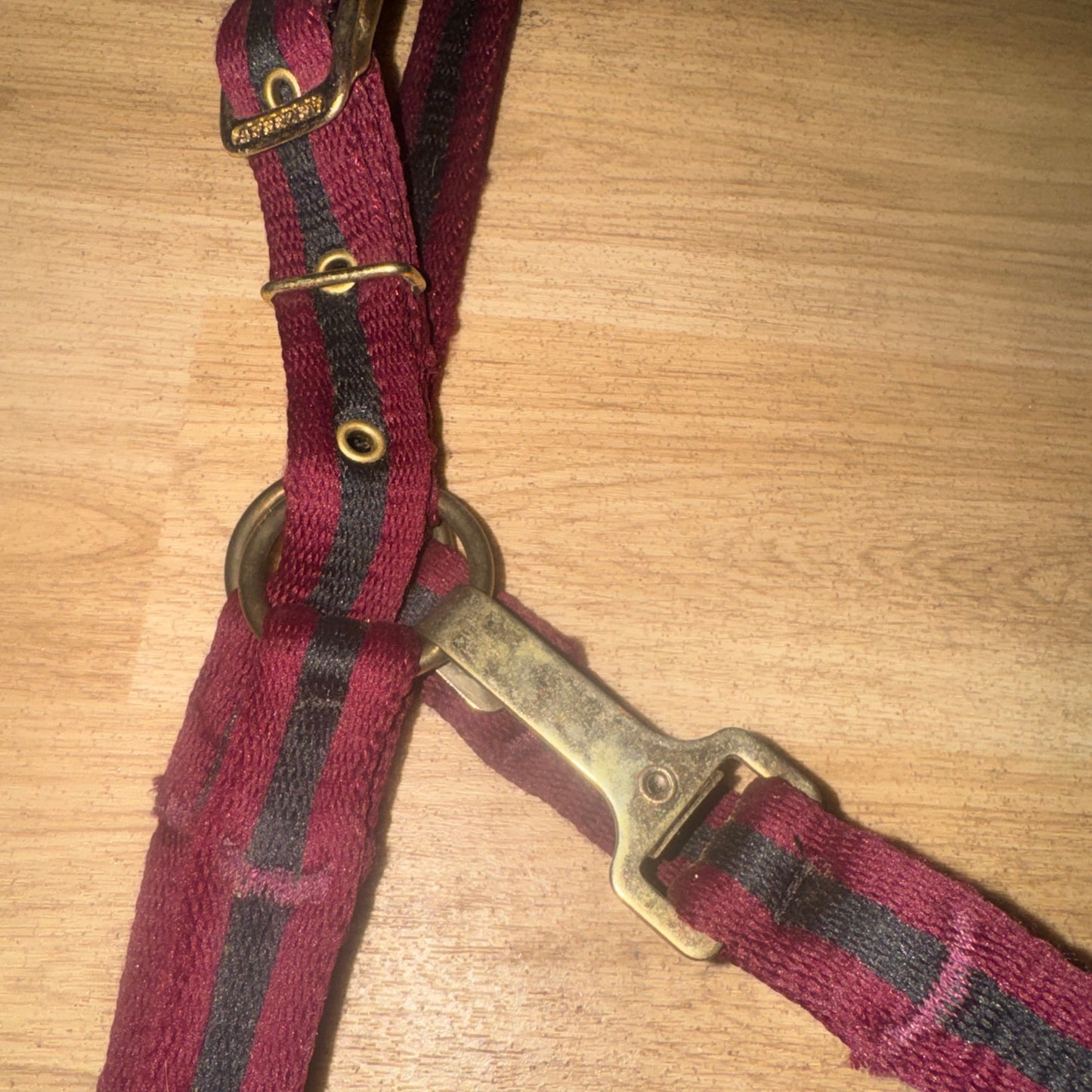 Aerborn Burgandy / Black Size Cob Headcollar - Soft Web #22