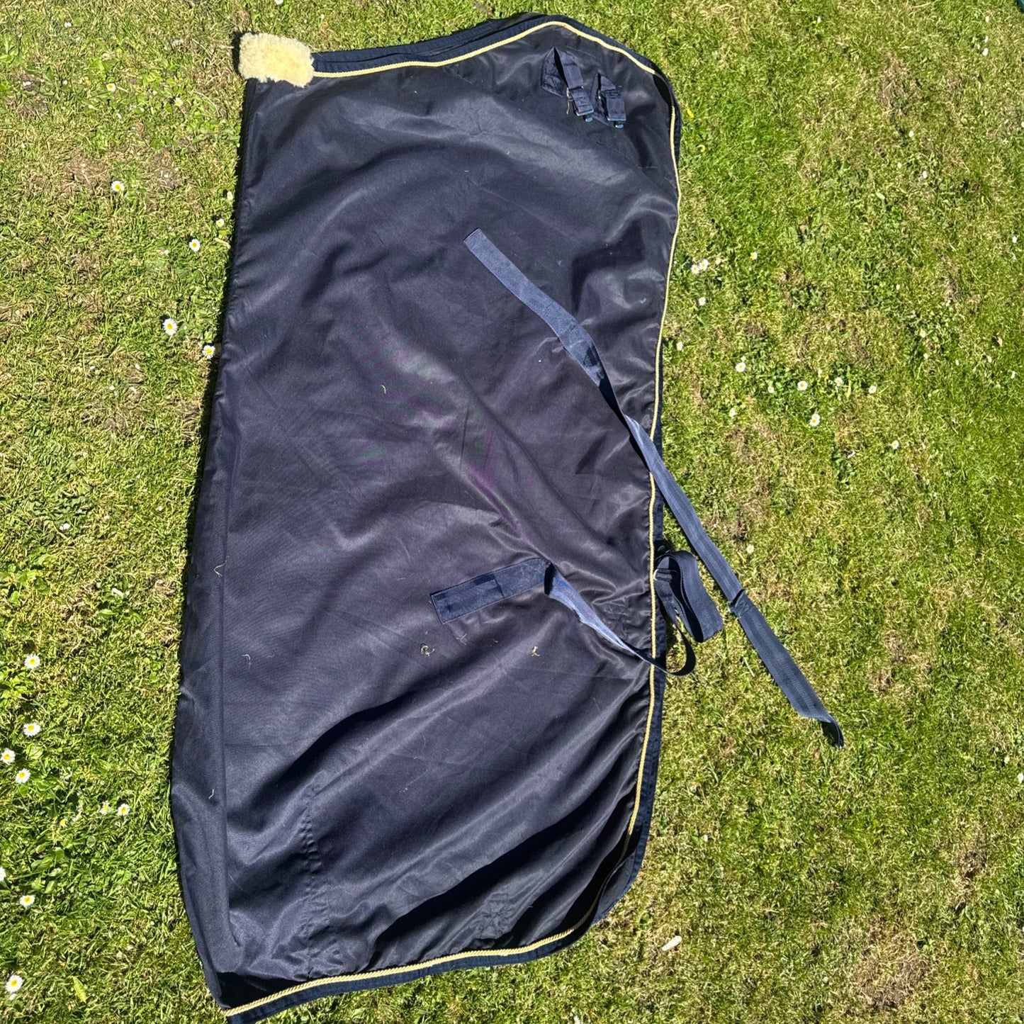 Equi Theme Navy Cotton Rug 6’6 Summer Stable Travel