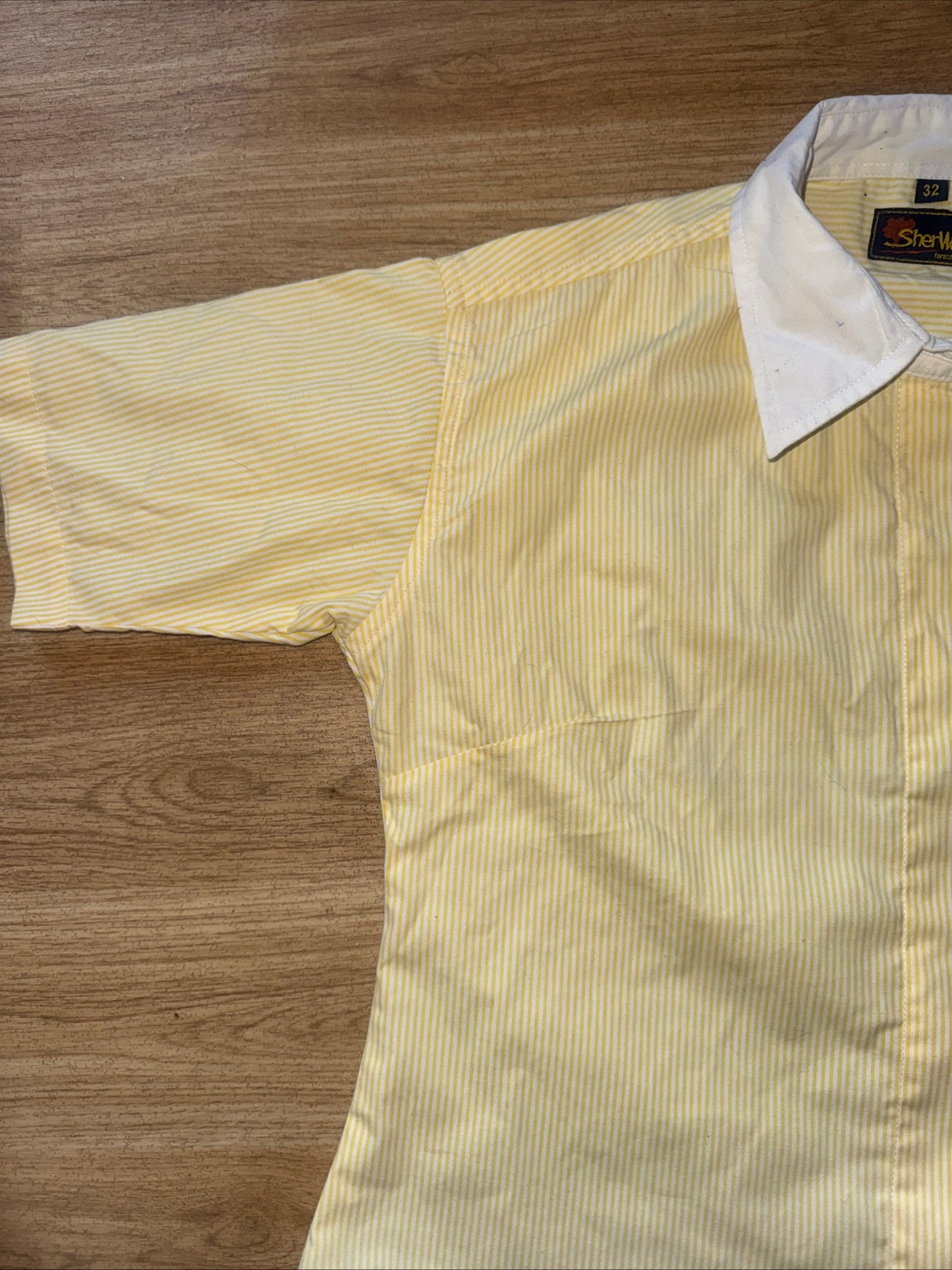 Sherwood Forest Junior 32” Showing Shirt Jumping Show Yellow Stripes