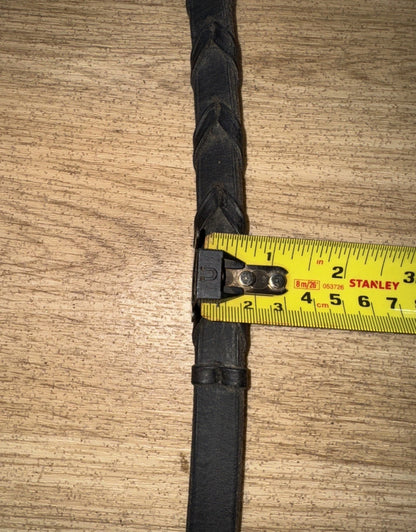Black English Leather Laced 56” Reins #58