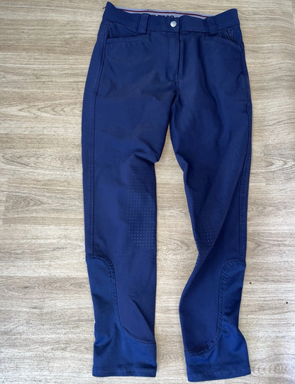 Mark Todd Girls 28” Navy Shell Breeches