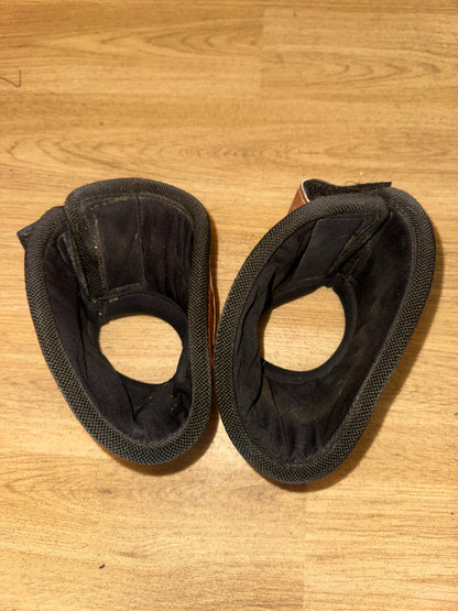 Rose Gold Neoprene Over Reach Boots Size Medium | Second Hand Horse Tack