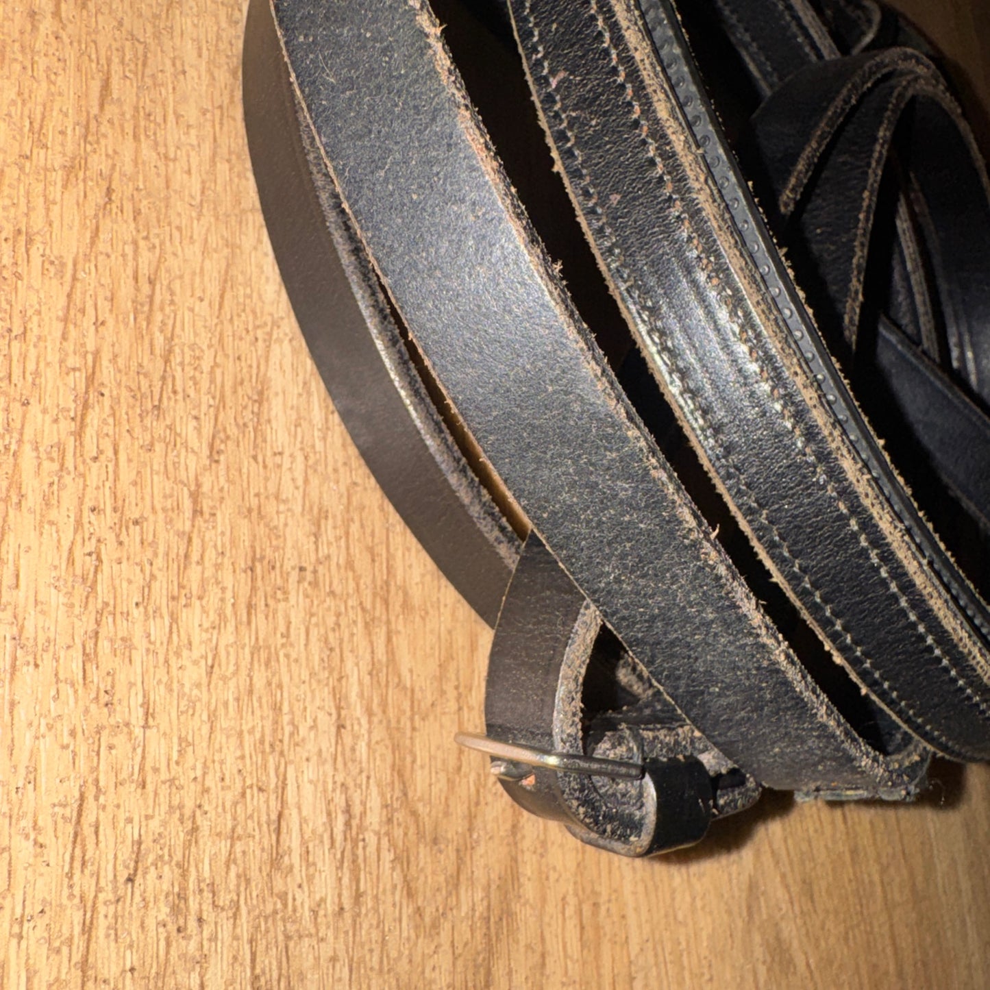 English Leather Inside Grip Reins – Black – Full Size 56” #13