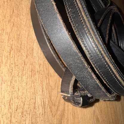 English Leather Inside Grip Reins – Black – Full Size 56” #13