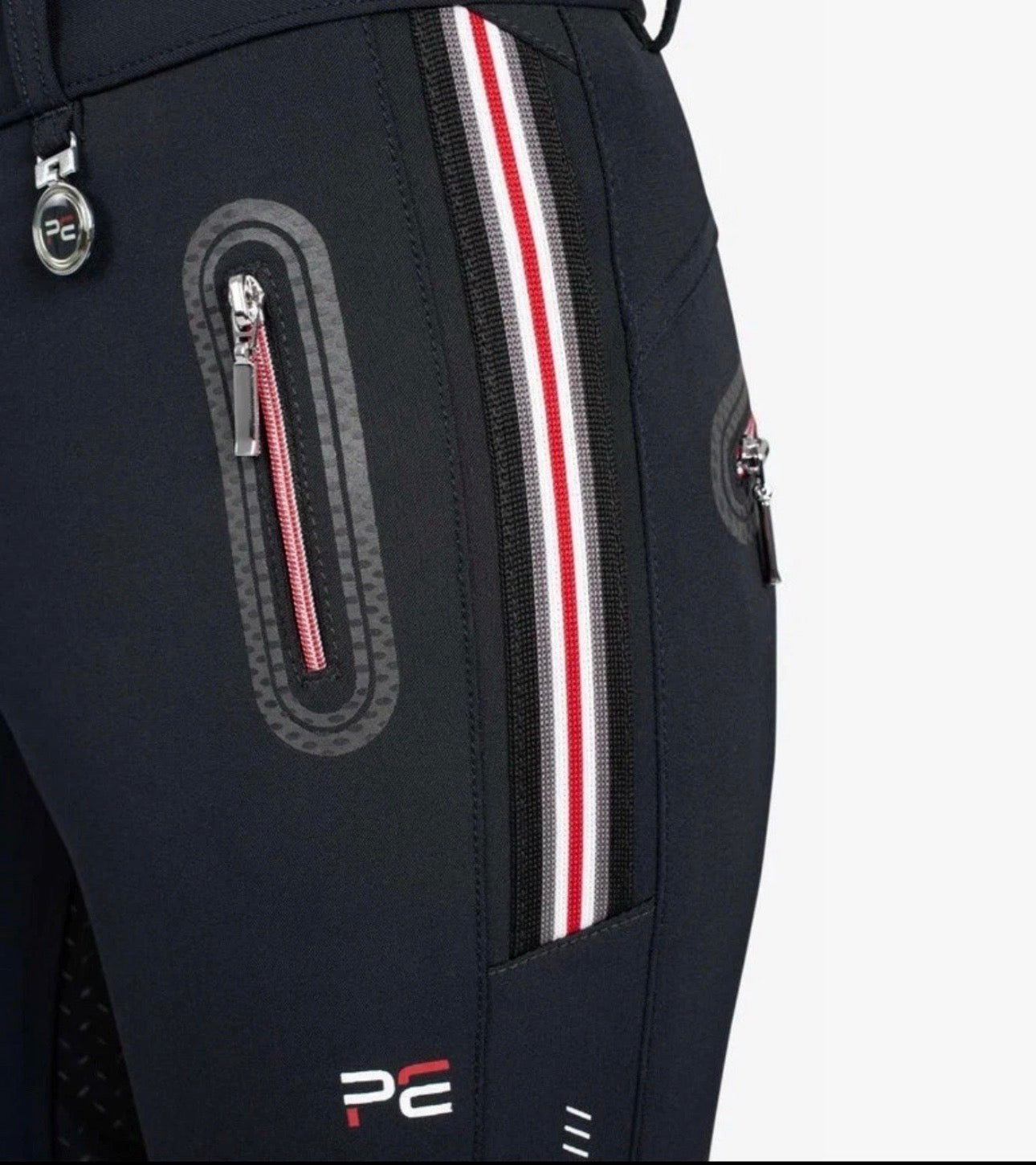 Premier Equine Mini Ralla Girl's Full Seat Gel Breeches - Black RRP £56