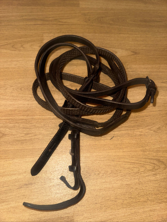 Brown Leather Horse Reins – Rubber Bio Grip – 62” XXF
#101