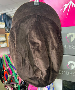 Brown Velvet Hat Silk