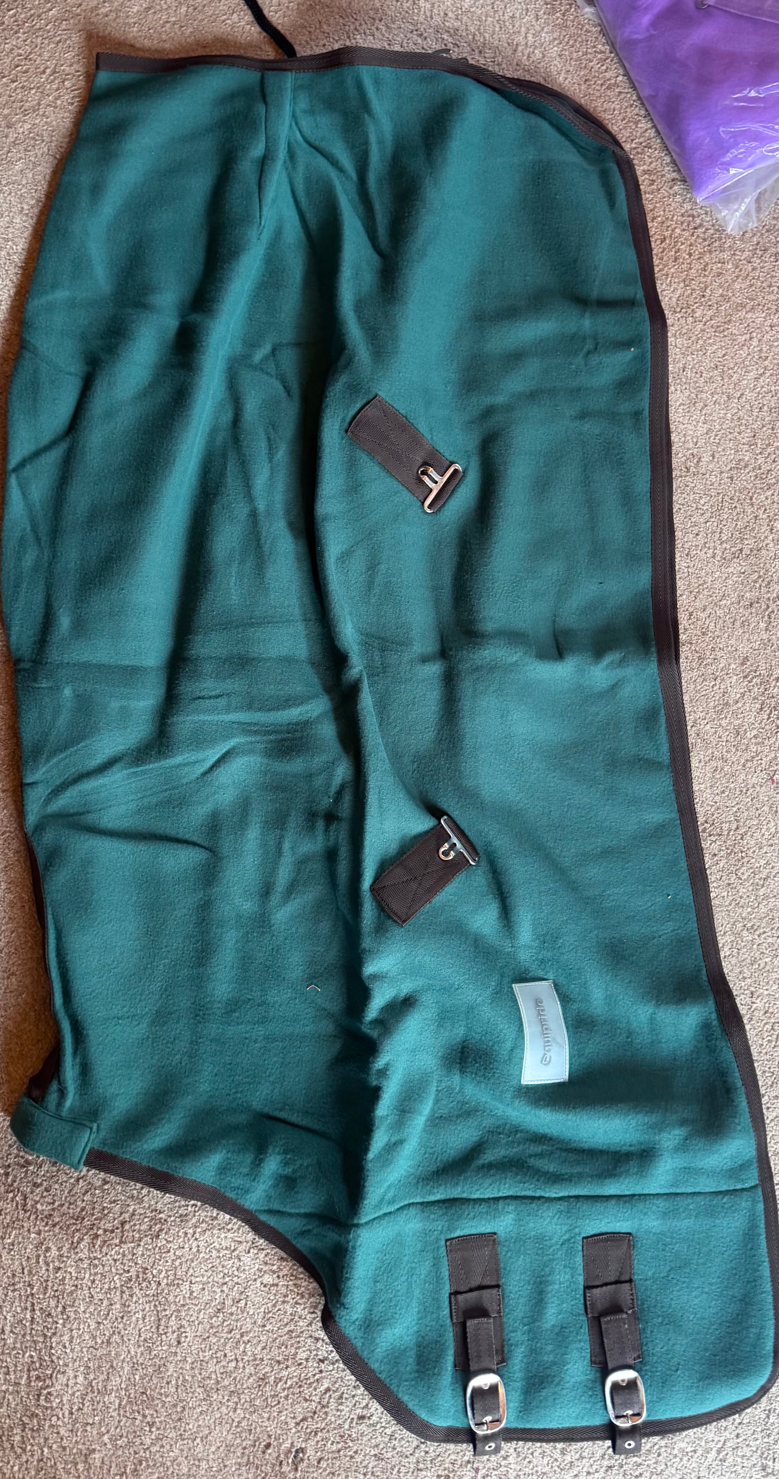 Equipride Green Fleece Rug