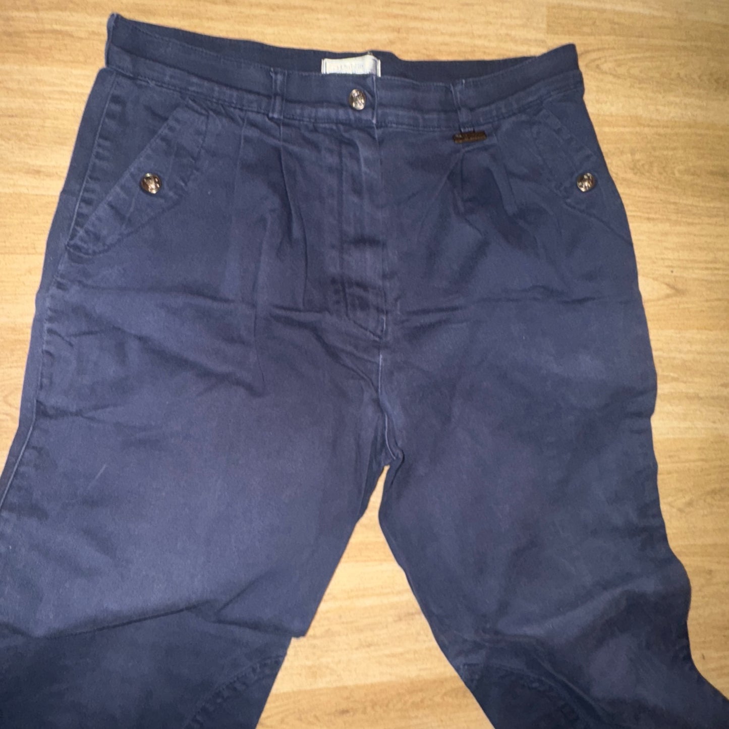 Dublin Navy Pleated 32” Breeches