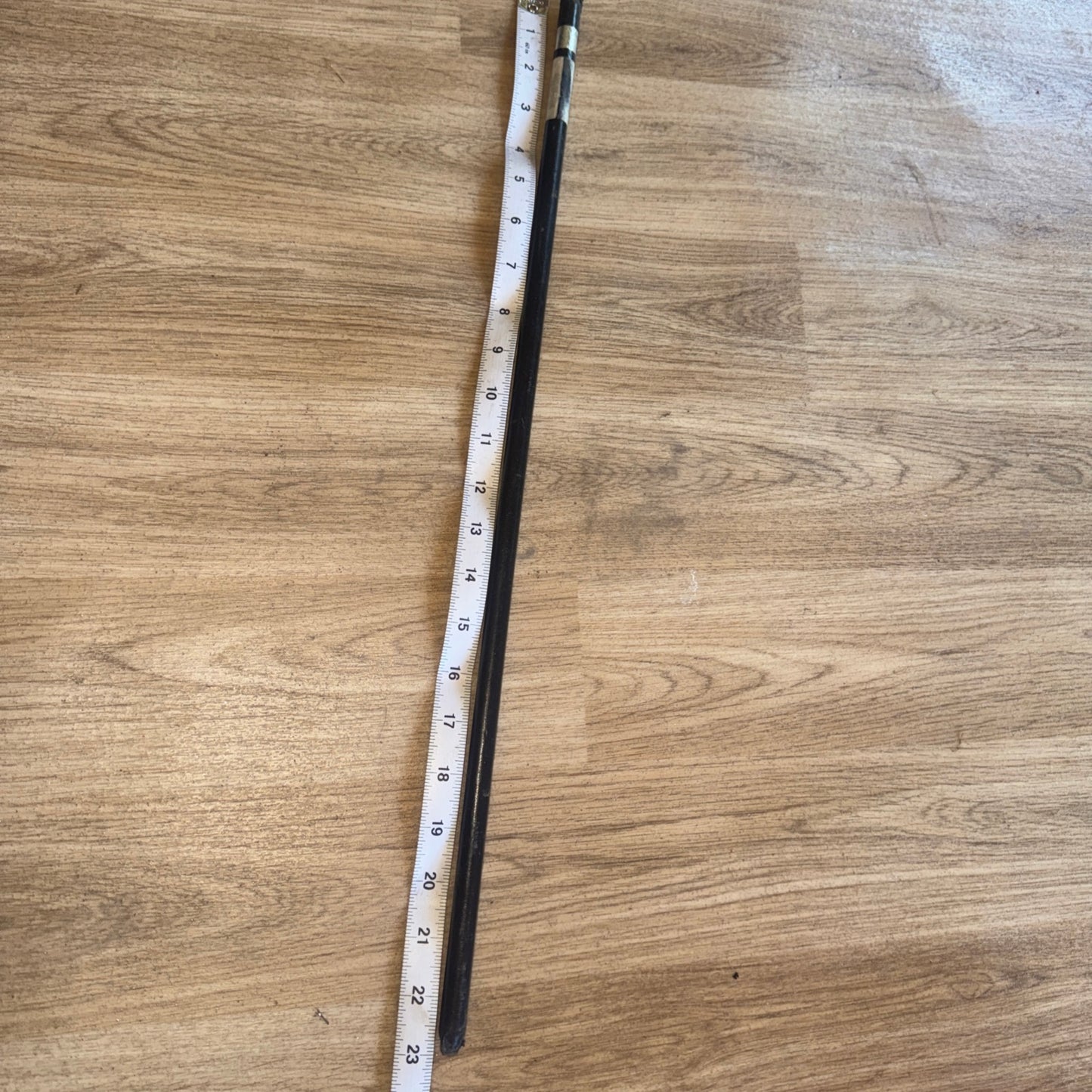 Black 23” Leather Showing Cane | Show Second Hand Rider Horse Tack Pony Cob #20