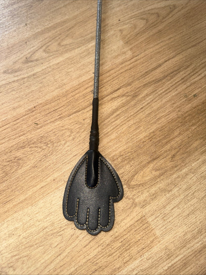 Silver Coloured Handy Hand Whip | Second Hand Horse Pony Tack #101