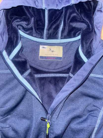Crane Equestrian Blue Ladies Medium Fleece Lined Jacket
