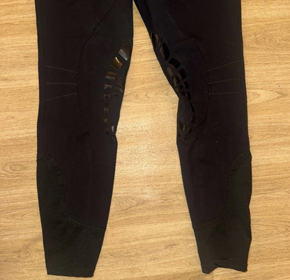 Just Togs Black Silicone Knee Breeches - Ladies 12