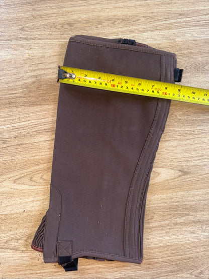 New Brown Suede Effect Half Chaps XL More XXL | Horse Riding Gear