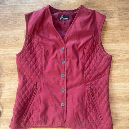 Pikeur Burgandy Quilted Gilet - Ladies 12