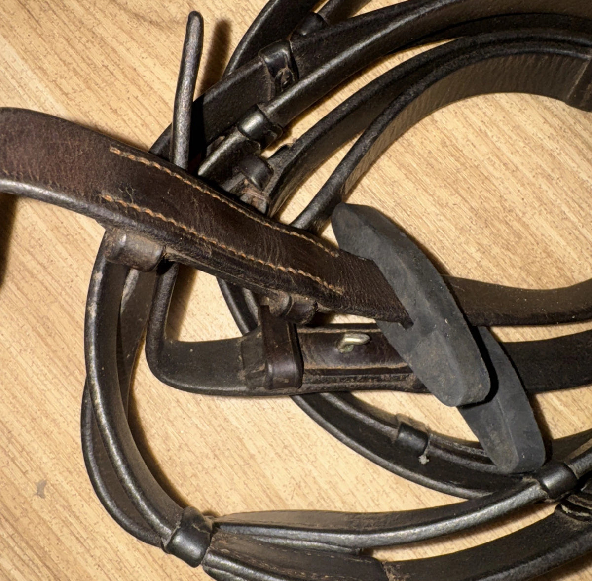 English Plain Leather Continental XF Reins #12