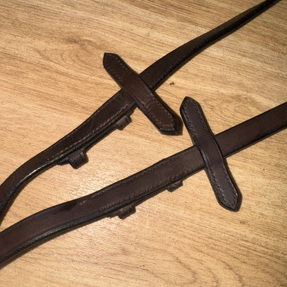 Full Size English Havana Continental Reins #83