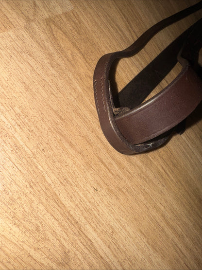 English Leather Cob Brown Running Martingale #38