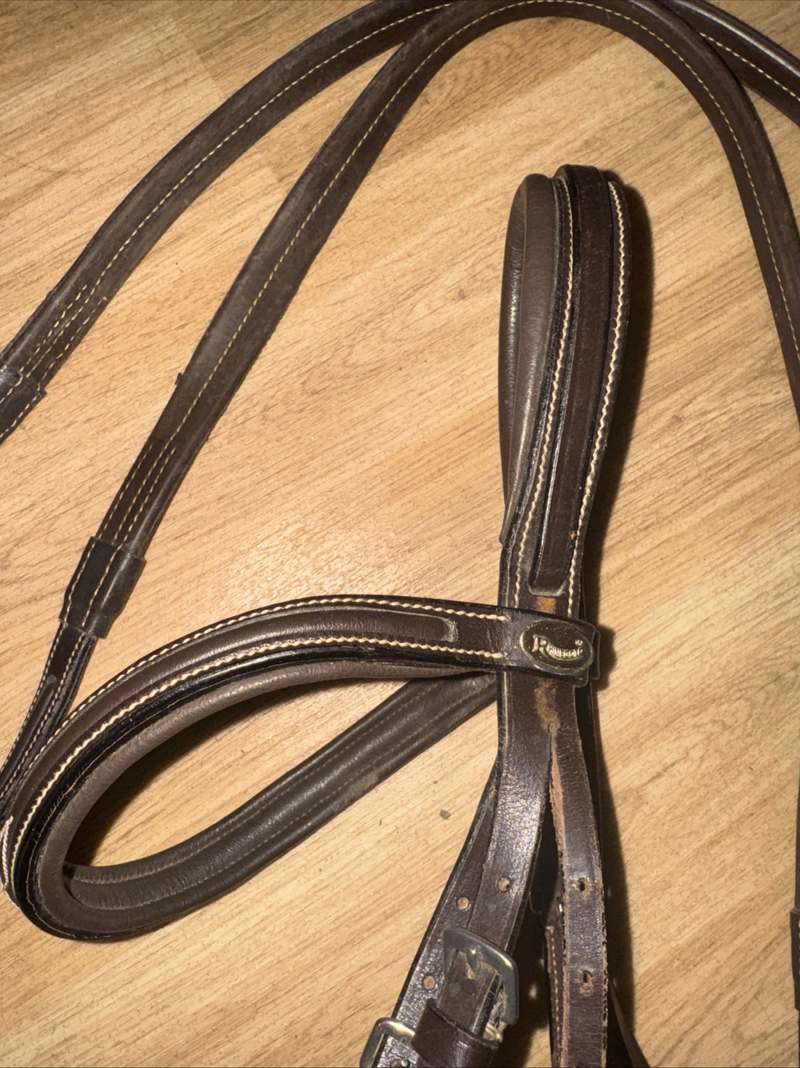 Rhinegold Full Fancy Stitch Bridle & Rubber Reins