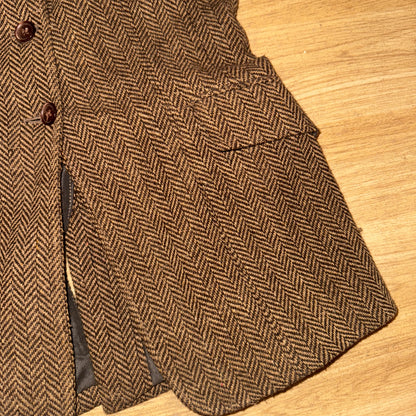 Saddlecraft Brown Wool Tweed Maids 34” Show Jacket #711 Hacking Hunting