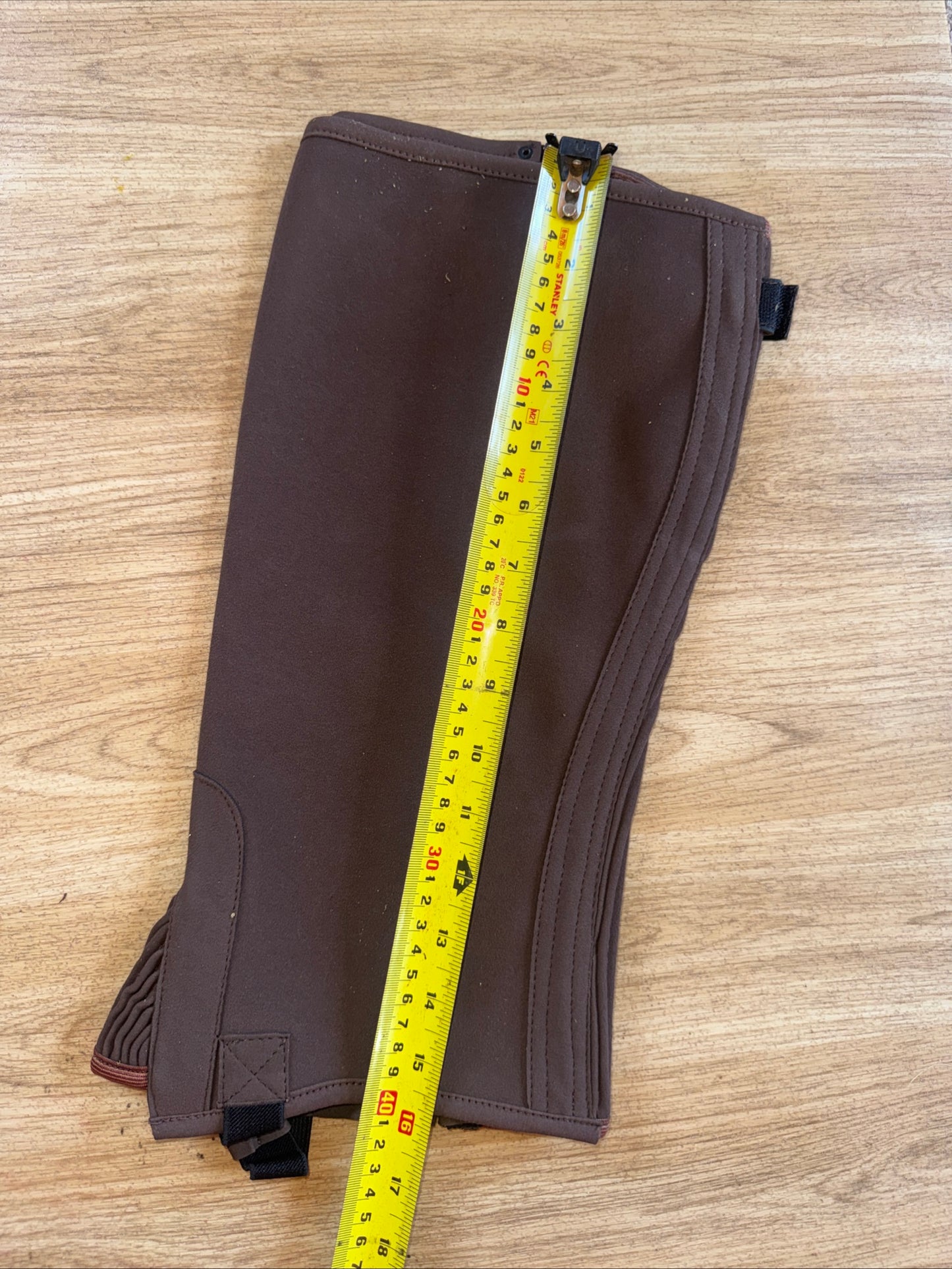New Brown Suede Effect Half Chaps XL More XXL | Horse Riding Gear