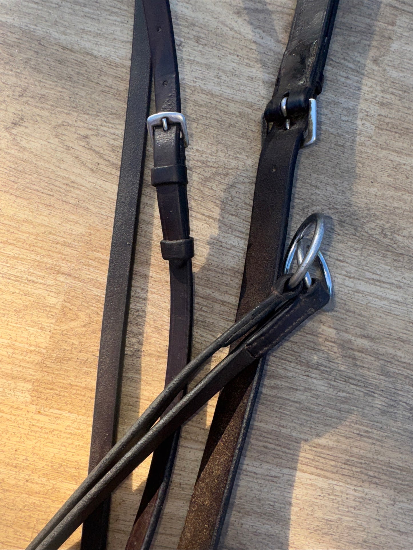 Collegiate Brown English Leather Full Size Running Martingale #17