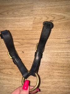 Black Leather Inhand Coupling - Free Postage