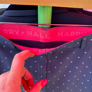 Harry Hall Blue Dotty Pull On Jodphurs D 26”