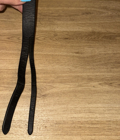 Black COB ENGLISH Leather Headpiece -  #361